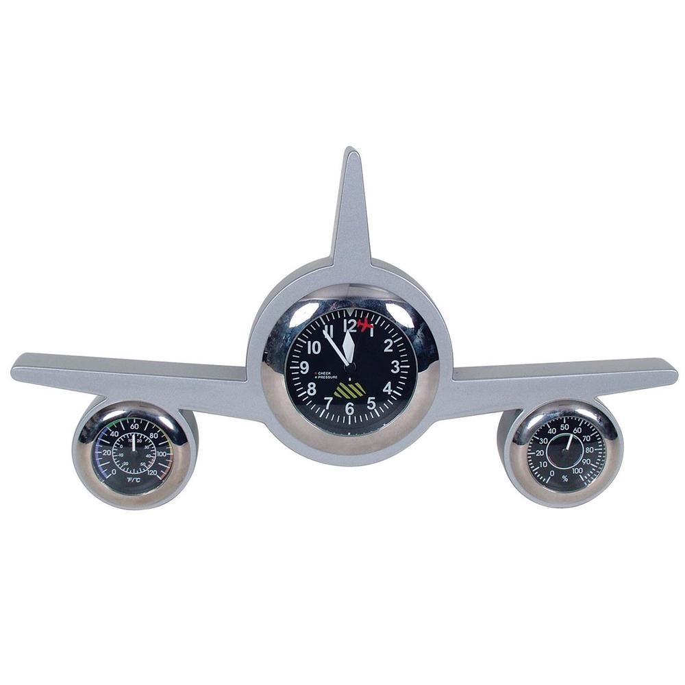 GDesign Retro Weather Clock (Plane Silver)