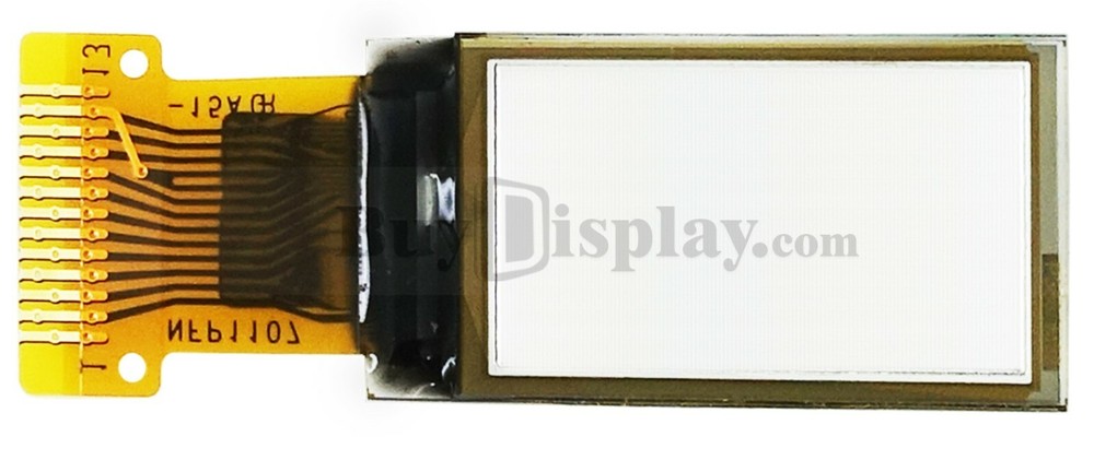 White 0.78 inch OLED Display Panel 128x80 4-wire SPI interface SH1107