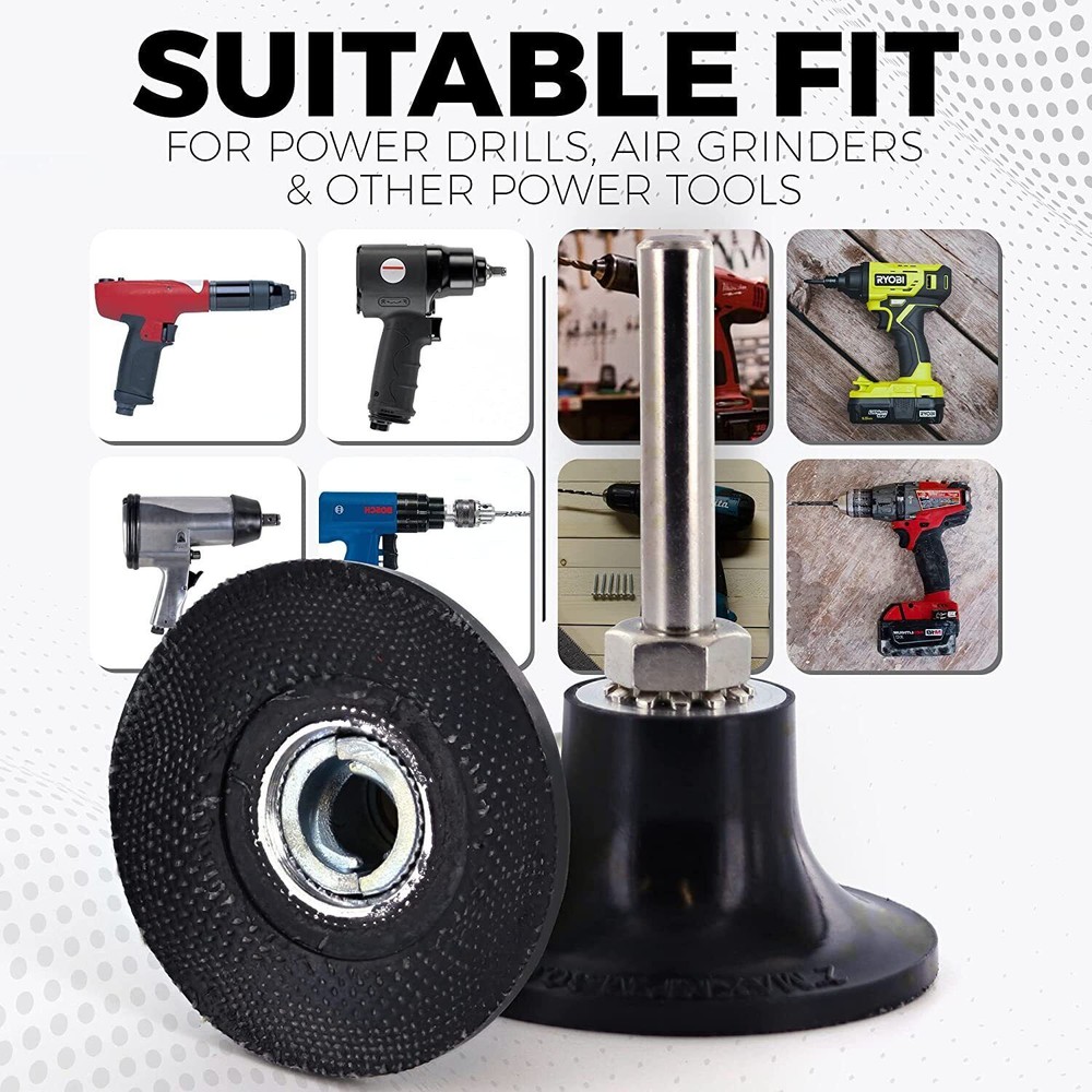 92Pcs 2 inch Roll Lock Surface Conditioning Quick Change Sanding Discs w/ Holder