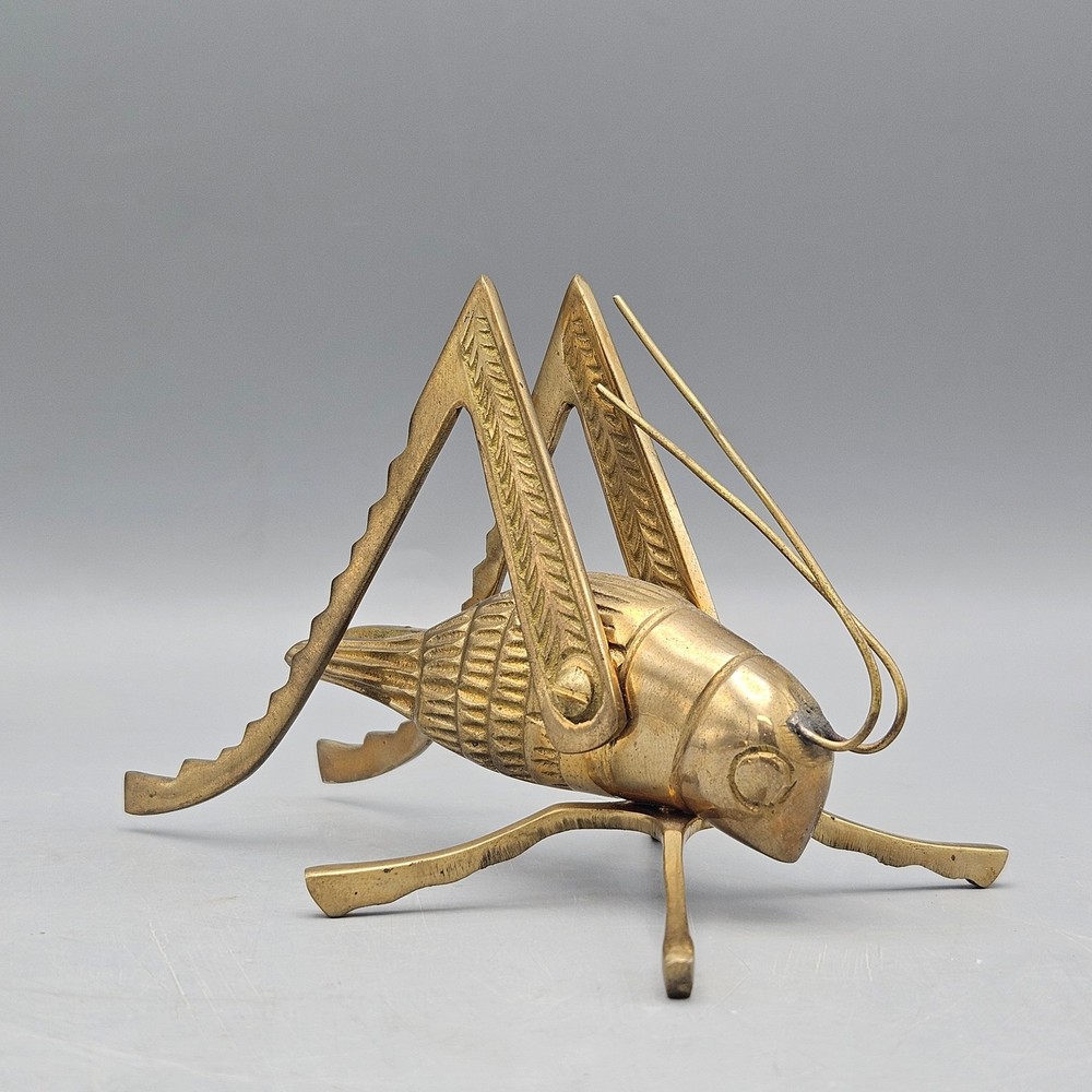 Brass Grasshopper Figurine