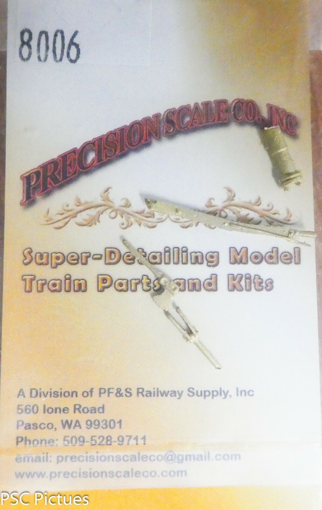 Precision Scale O #8006 Throttle, Backhead, Working (Brass Kit)