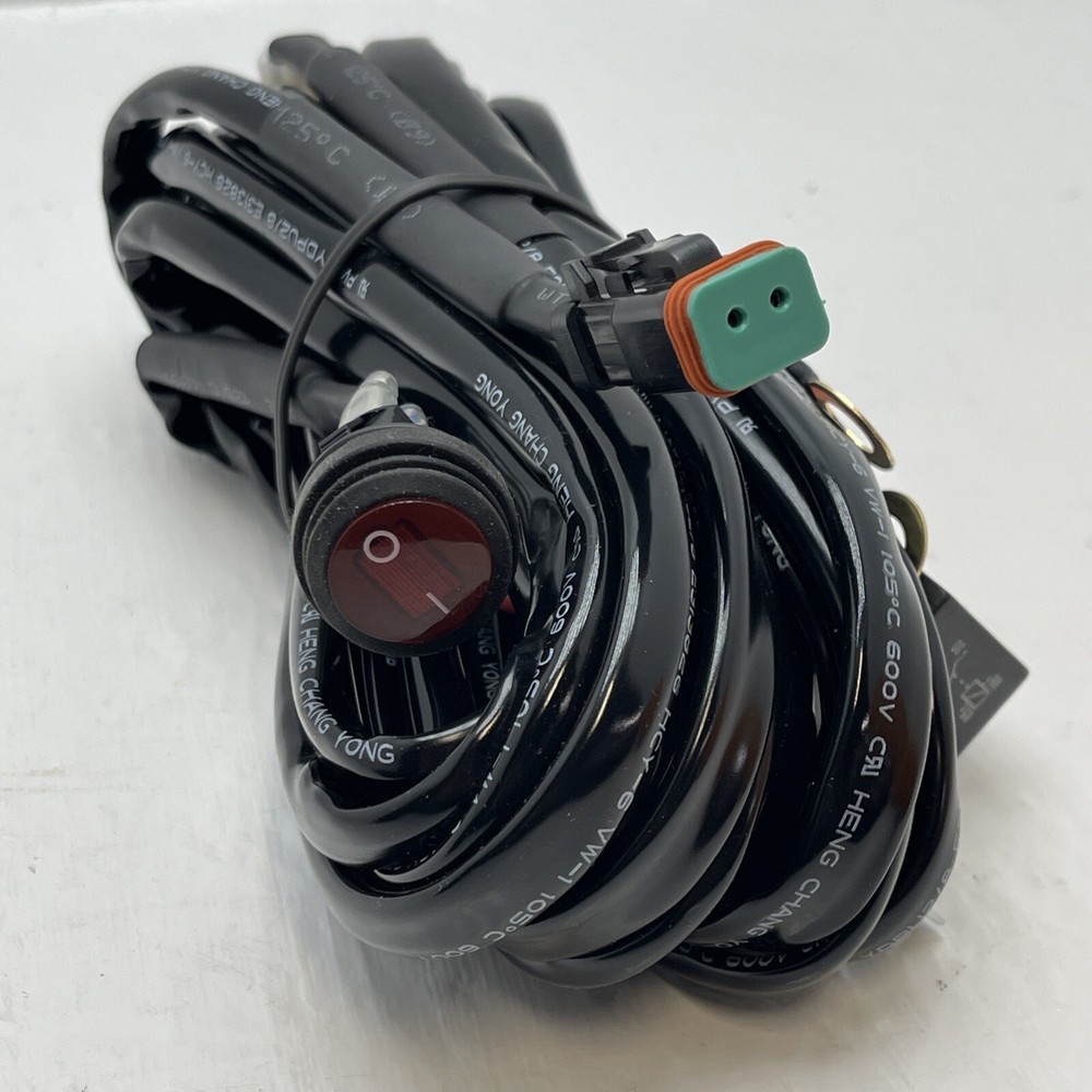 LED Light Bar Wiring Harness, DT 1, For 12V Lighting