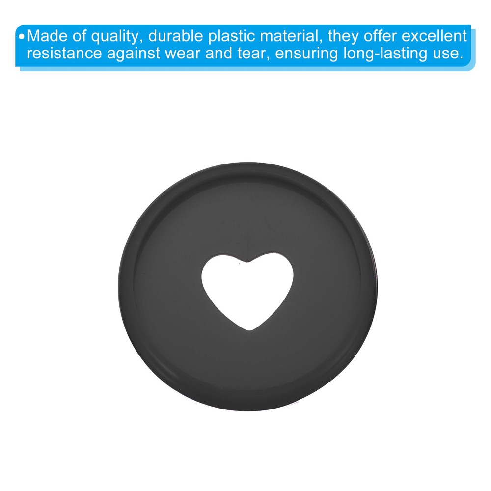 28mm Book Binding Discs 22pcs Discbound Expansion Discs Heart, Black