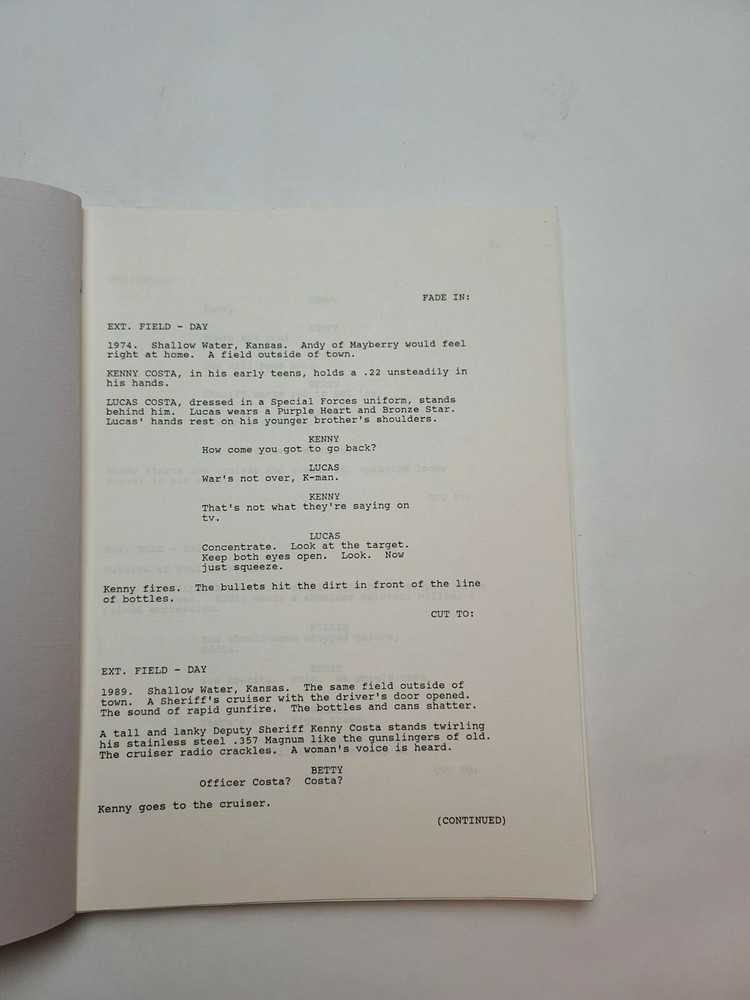 DEAD RUN / Doug MacHugh & Robert Winley 1990 Unproduced Movie Script Screenplay