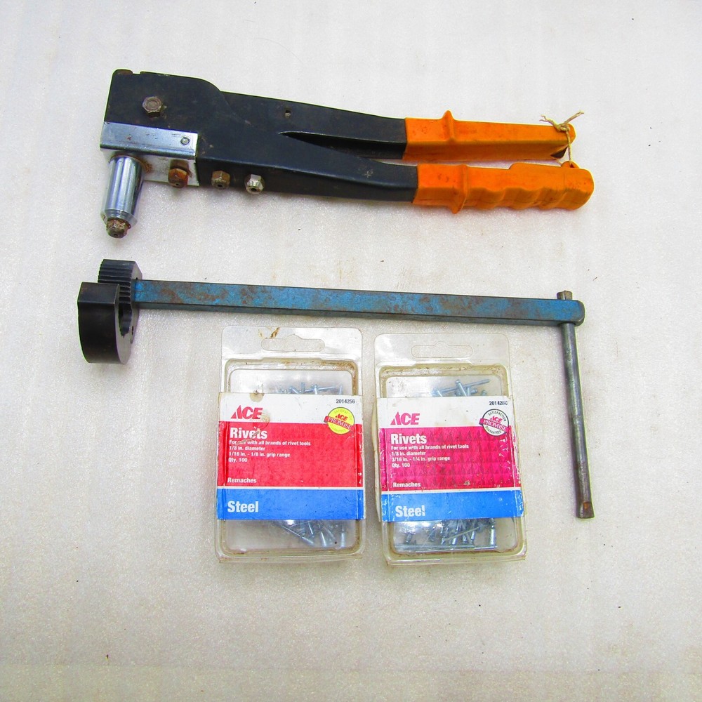 Pop rivet & sink tool