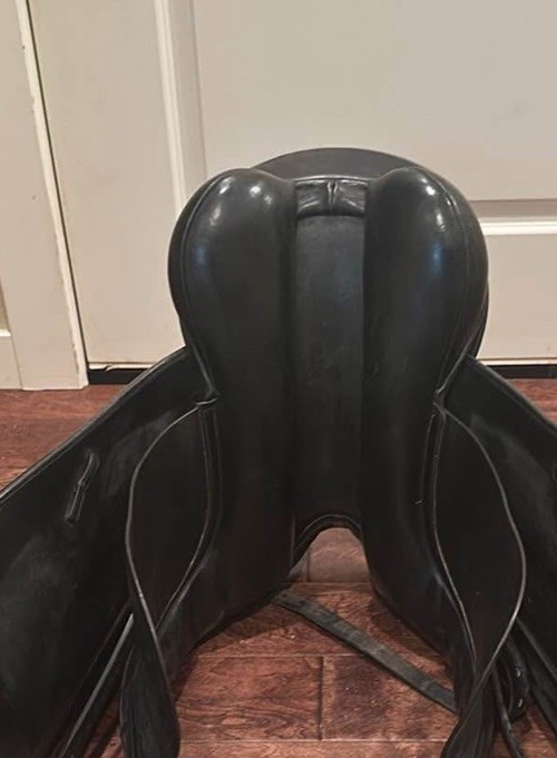 County Fusion Saddle 17.5 Medium Spring tree Black Leather