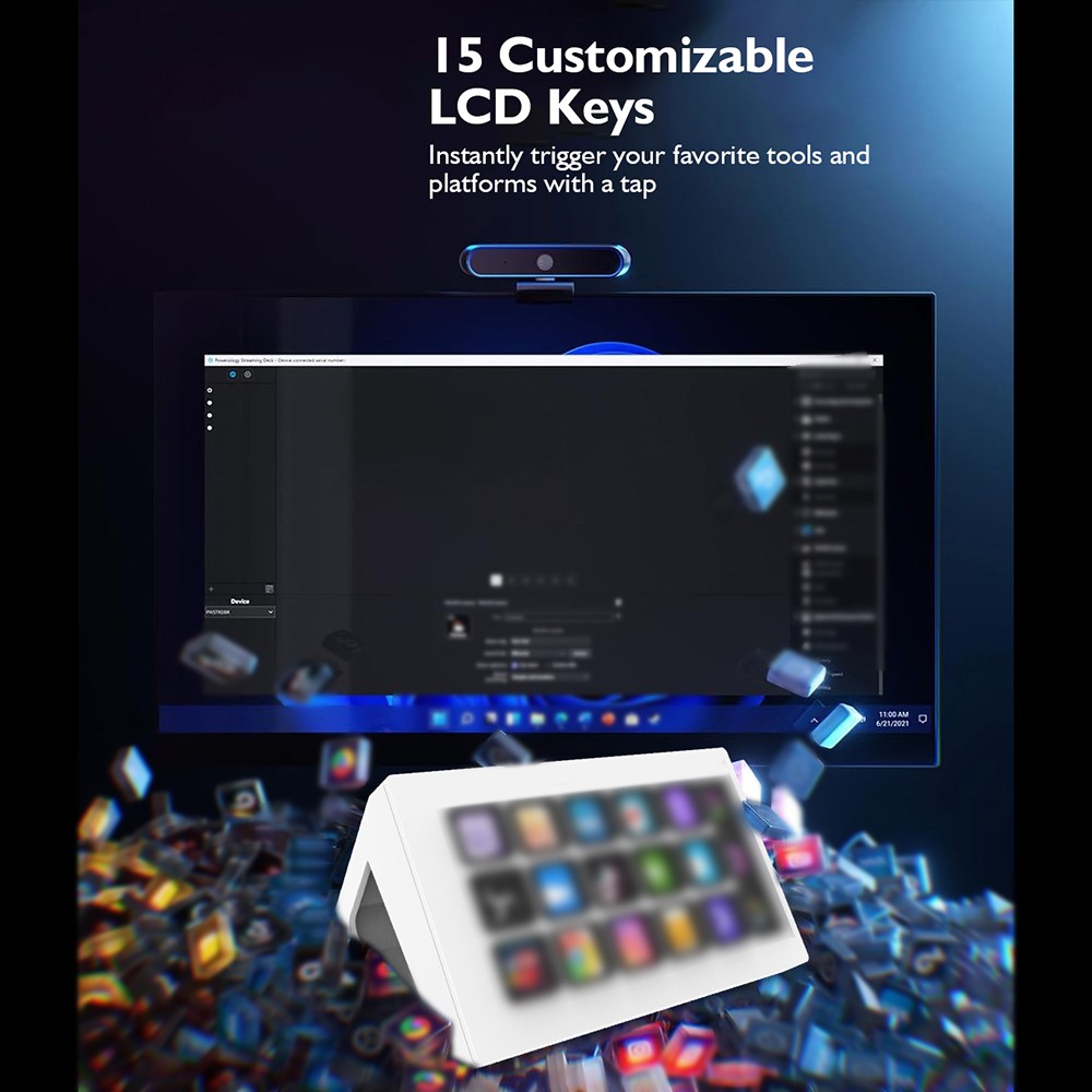 All-in-One Studio Controller With 15 Macro Keys For OBS VIEB