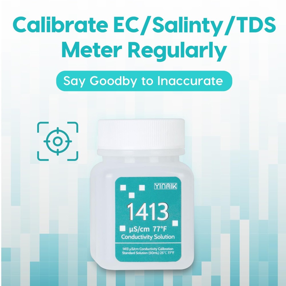 1413 μS/cm Calibration Solution, Conductivity Salt Standard Buffer Solution f...