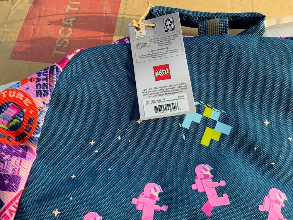 Lego Space Explorers Backpack NEW With Tags Backpack