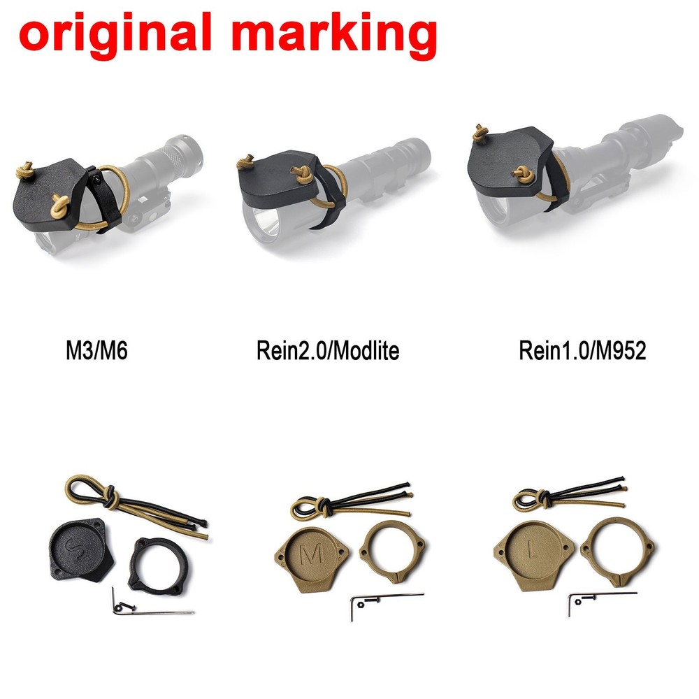 For M300 M600 M952 Flashlight Cap Weapon Light Front Lens Protector Cover