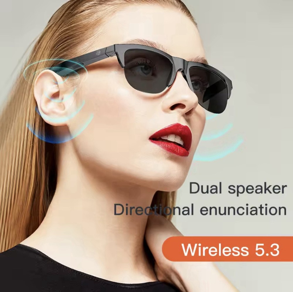 Touch Base Intelligent Bluetooth  Galsses With Bone Conduction