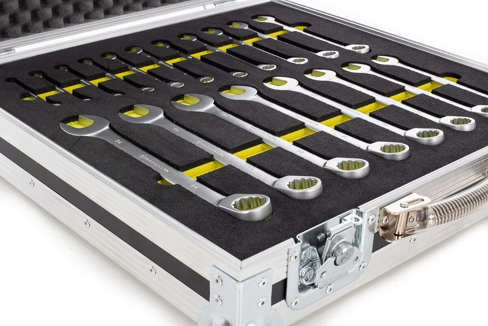 Spanner Set Toolbox Flight Case With Custom Foam Insert - INCLUDES SPANNER SET