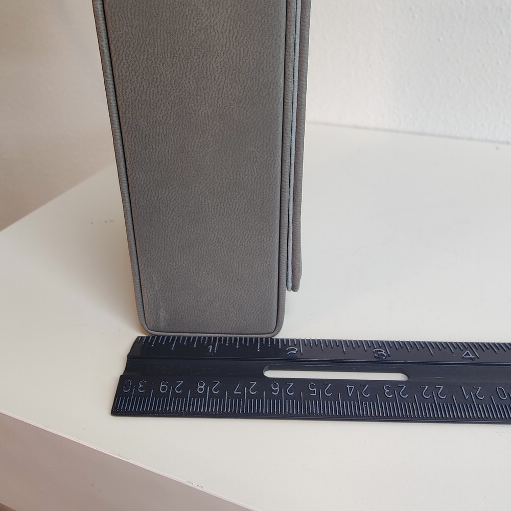Luck Lab Leather Tarot Card Deck Box Case Gray Moon Symbol