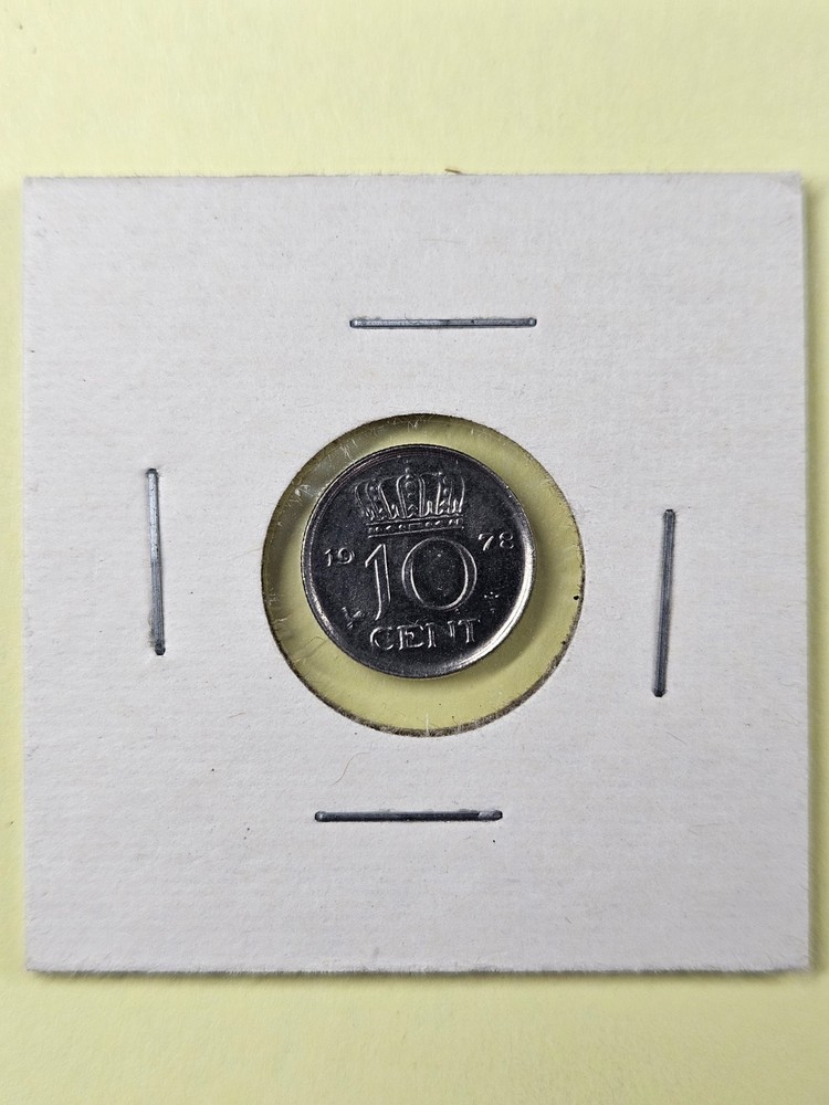 COIN - NETHERLANDS - 10 CENTS 1978