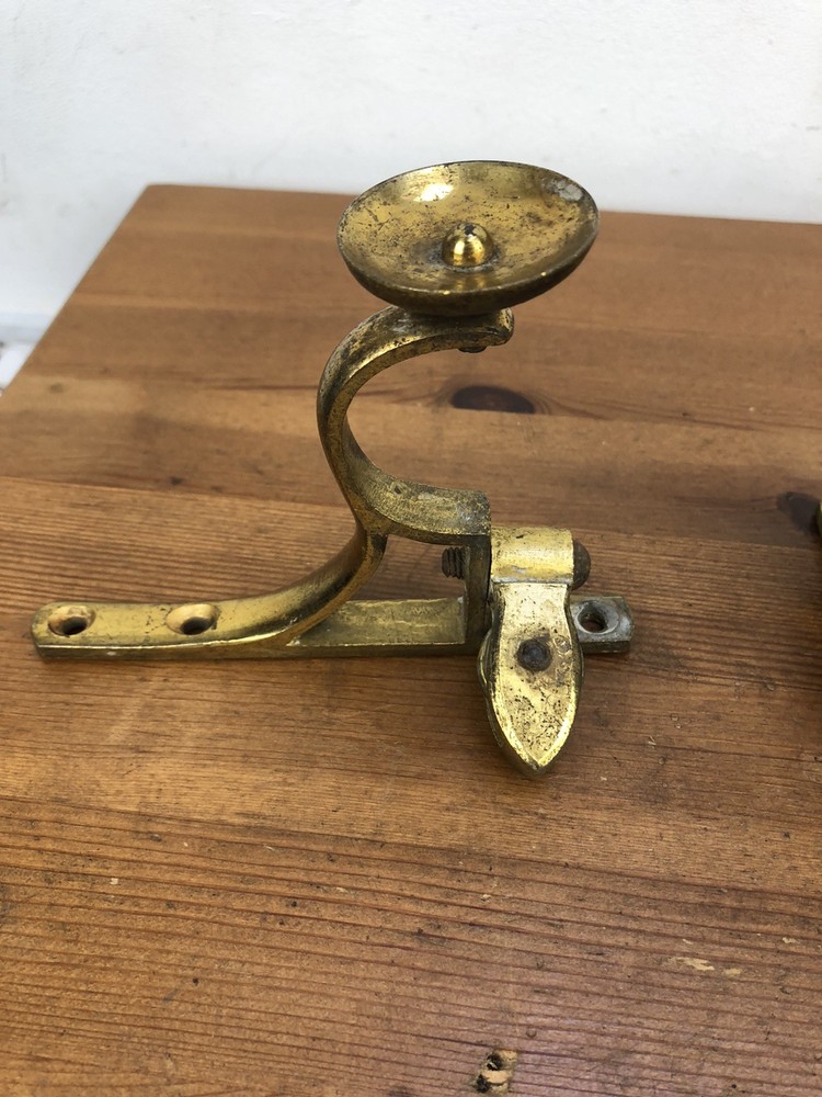 victorian brass curtain pole