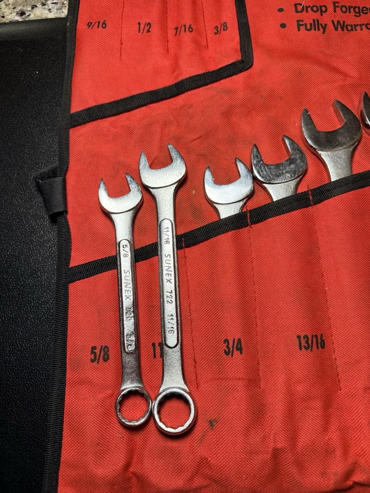 Sunex Tools 9714 Combination Wrench Set, 12 Piece