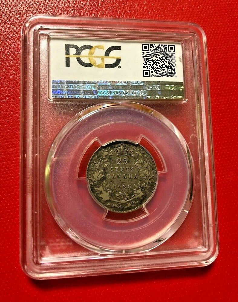 1930 SILVER QUARTER PCGS VF 30 CANADA