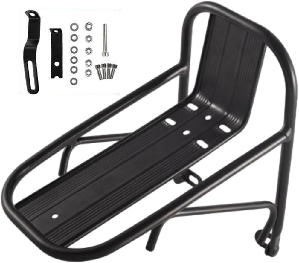 Adjustable Front Fork Bike Cargo Rack for V & Disc Brake Systems