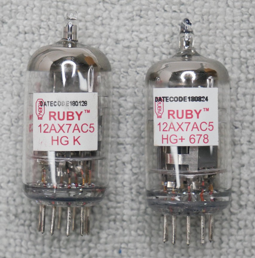 12AX7 AC5 HG HIGH GAIN ECC83 RUBY TEST EXCELLENT AS PICTURED NOS+