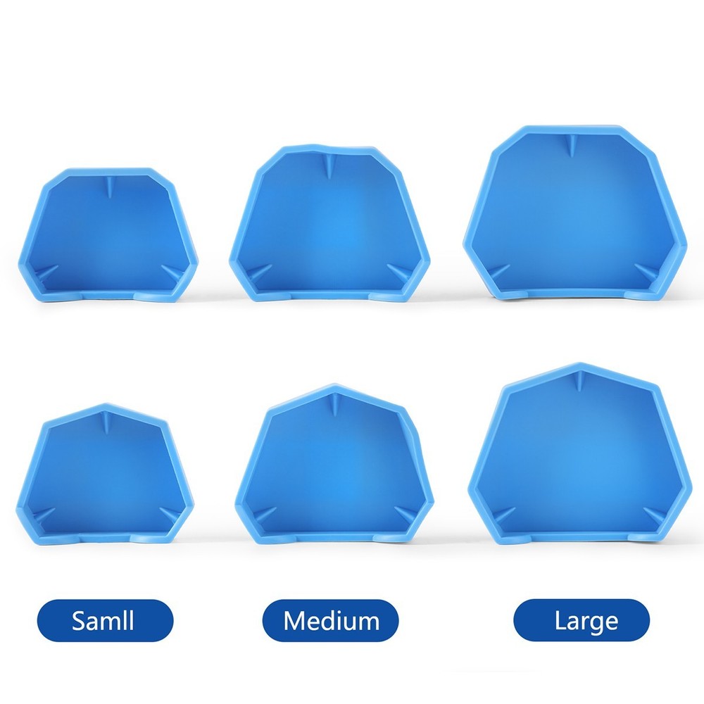 Dental Lab Silicon Rubber Plaster Model Base Denture Impression Tray Former Base