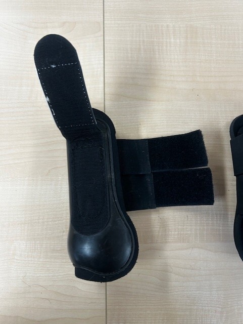 Black Eskadron Flexisoft Open-Front Horse Sport Boot Pair