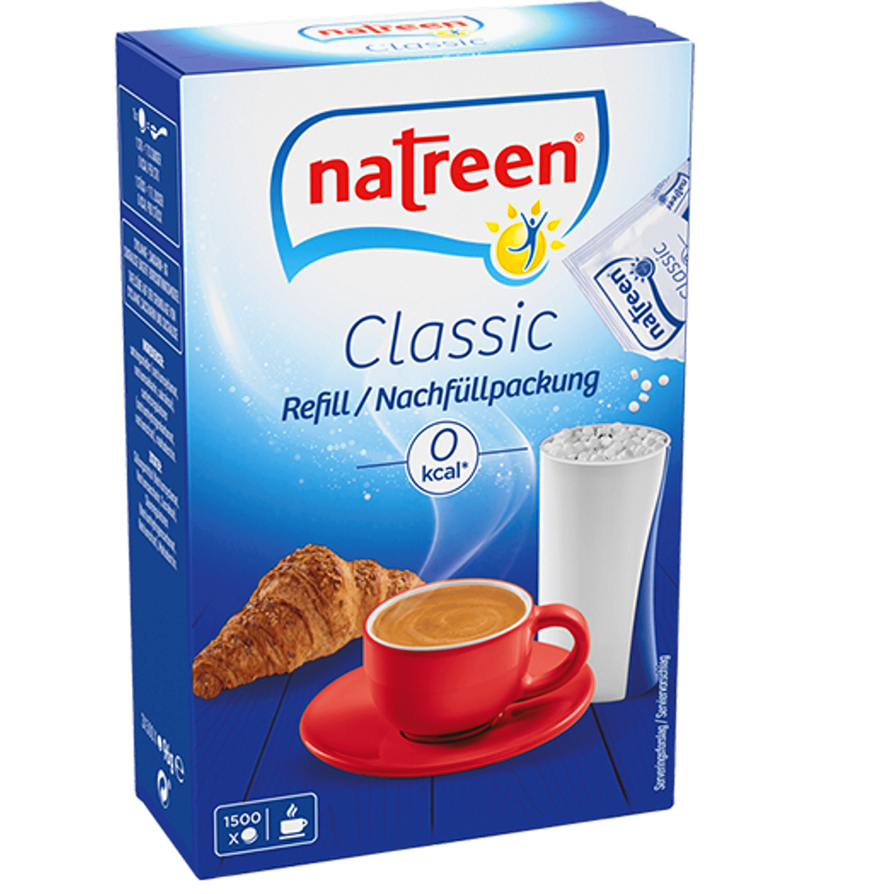 Natreen Classic Feine Süße 3x 1500 Tabs Nachfüllpack Süßstoff Tabletten