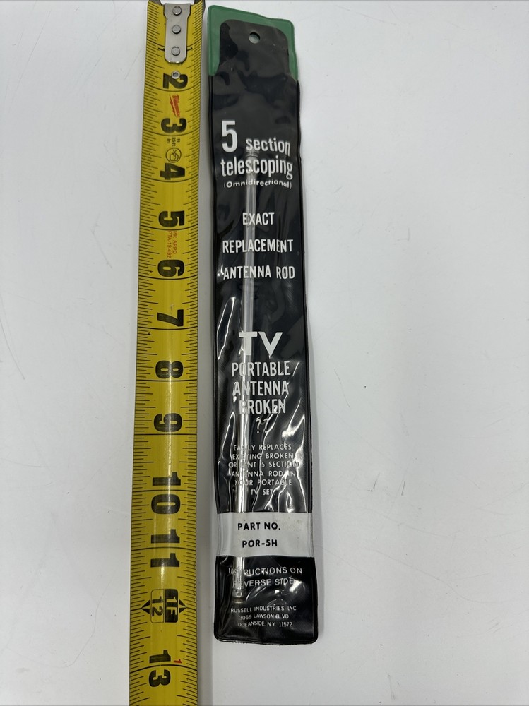 Replacement Antenna Rod Assembly 5 Section Telescoping TV Omnidirectional