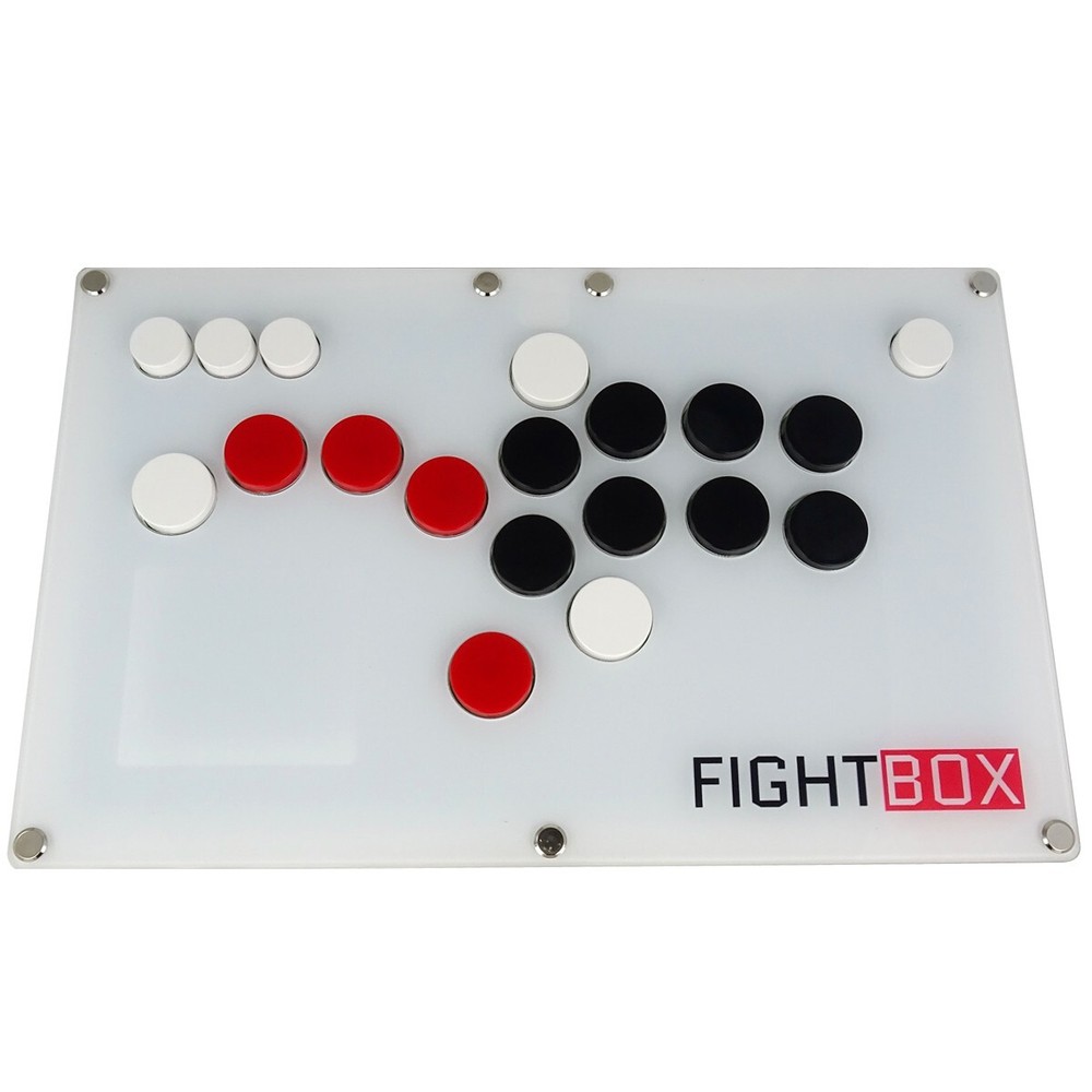 Fightstick White Arcade Hitbox PS4 PS3 PC Raspberry Android Brook Gaming Hit Box