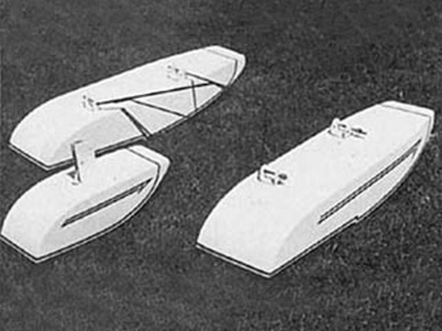 Antique and Old Timer Floats 15" R/C Model Airplane Printed Plans &Templates