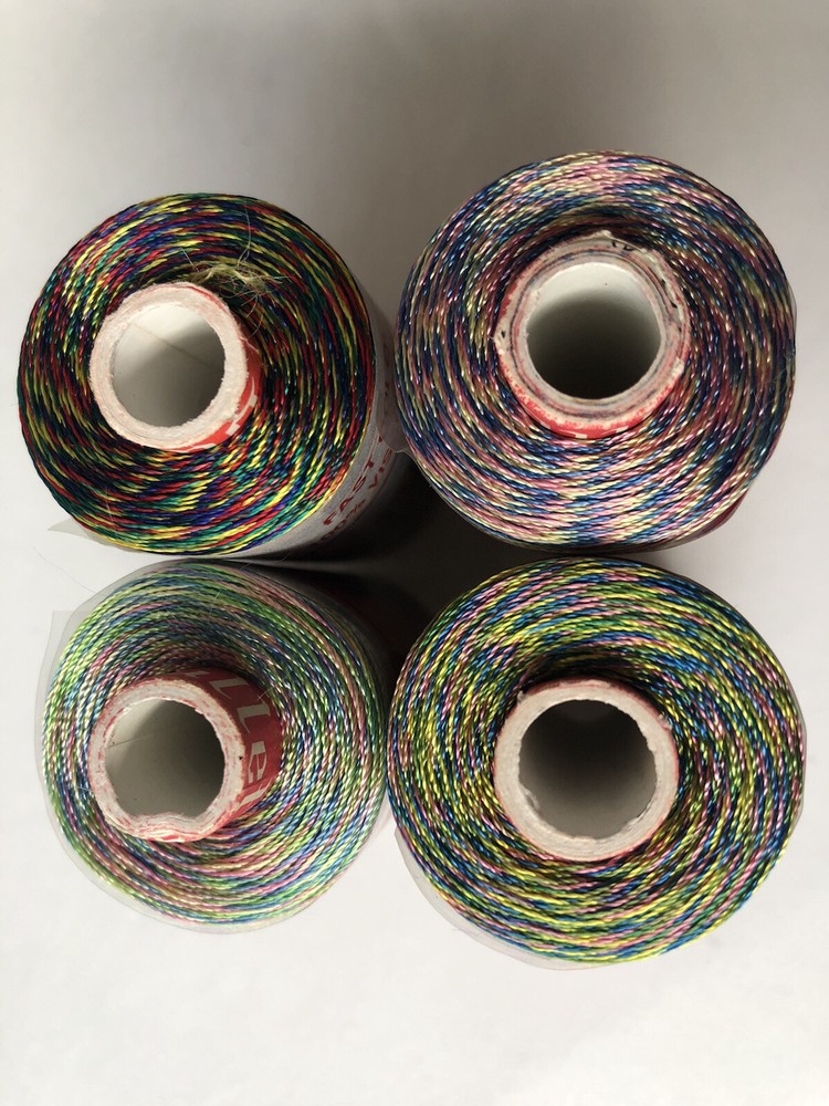 Bullet Embroidery Thread Spools - (4)  22 gm Rolls #1502-N India