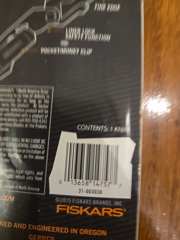 Silver Gerber E.A.B. Lite Clip Folding Utility Knife