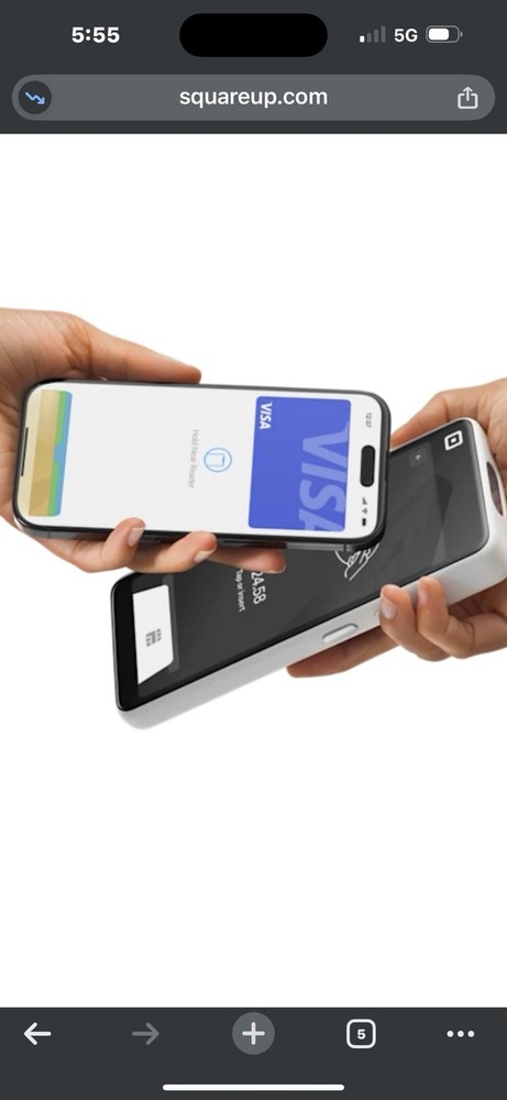 Square Handheld POS Credit Card Terminal With Case