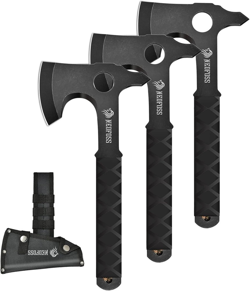 Durable 3-Pack Throwing Hatchet Set with Protective Sheath – For Competitions