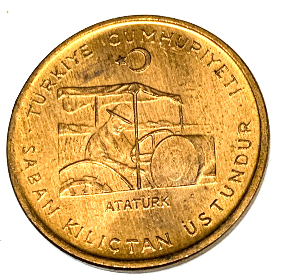 # C8553     TURKEY  COIN,     10  KURUS    1971