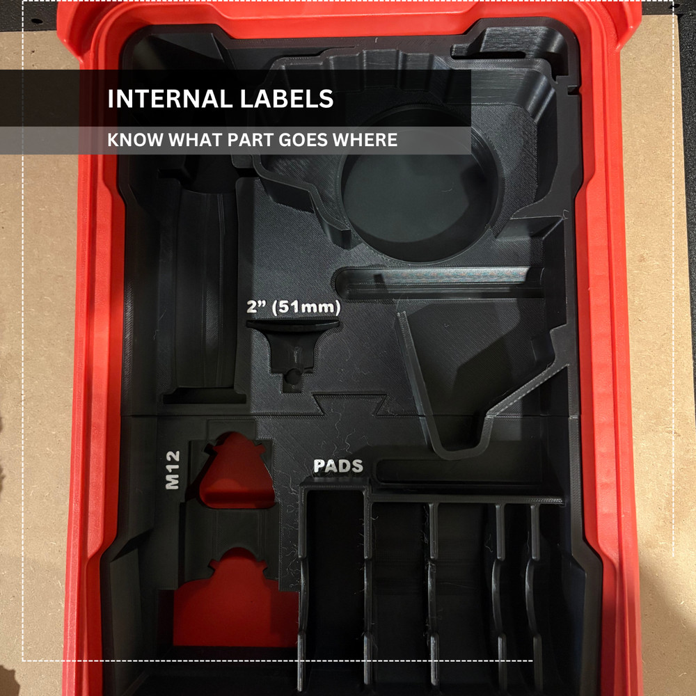 Milwaukee Packout M12 Polisher/Sander Insert | Tool AUS M12BPS-0 [INSERT ONLY]