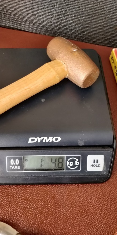 Cook 1 Lbs Non-Sparking Copper Hammer Solid copper head USA 🇺🇸MADE