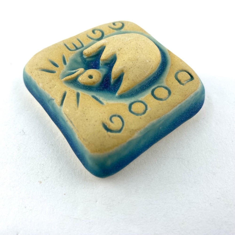 Good Egg 2x2" Ceramic Art Tile by Gretchen Kramp