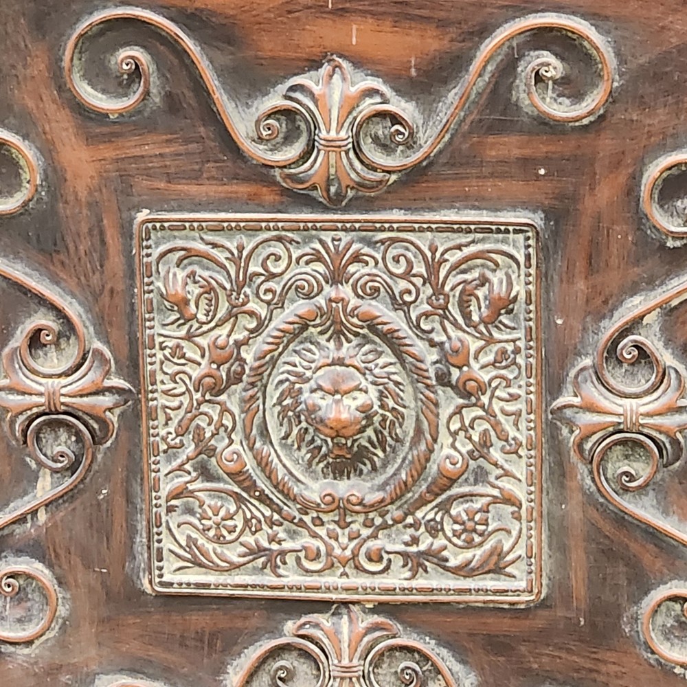 Vtg Copper Fire Screen