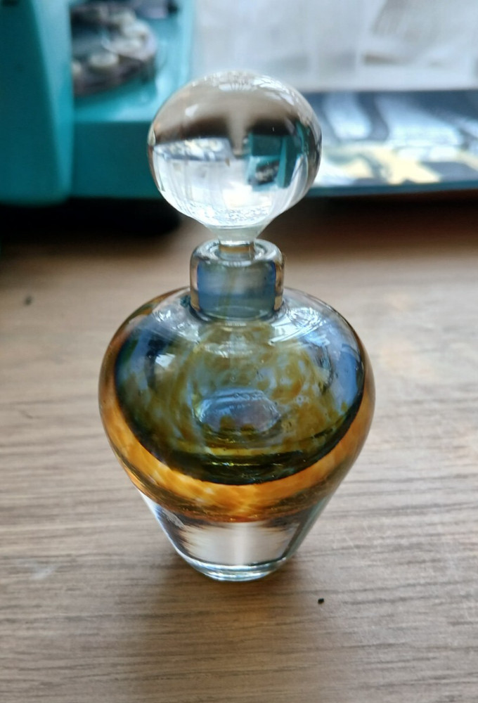 cased glass perfume bottle