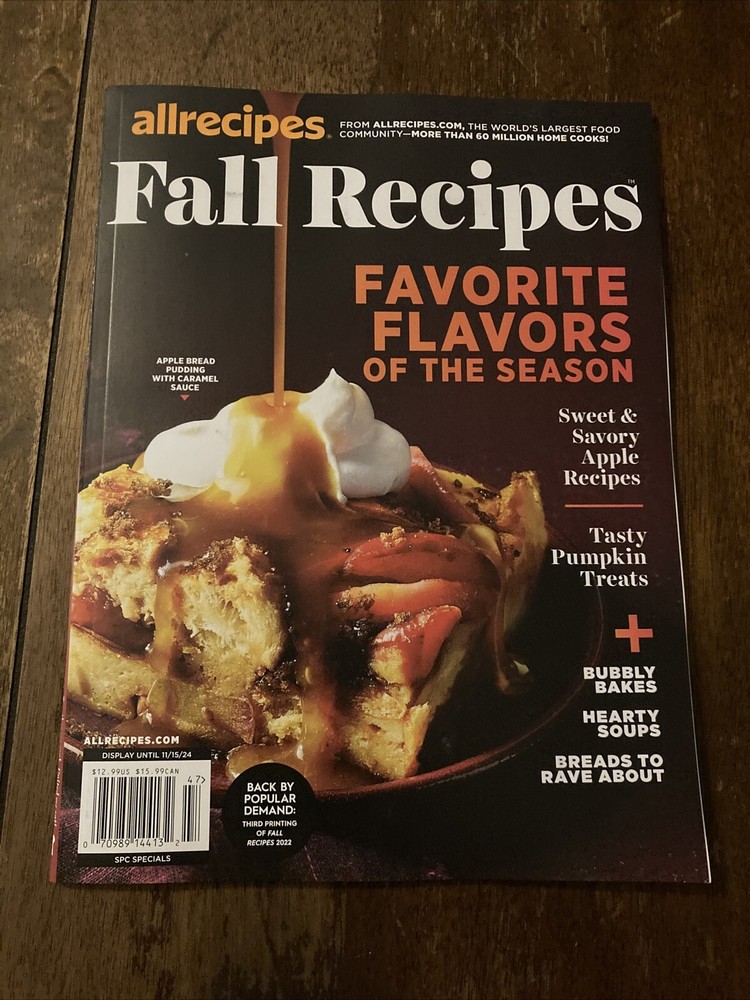 Allrecipes Magazine Fall Recipes Back By Popular Demand Third Printing