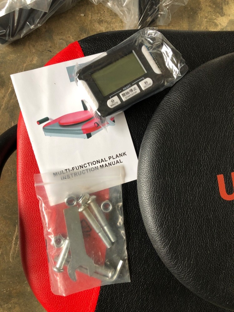 U’ King Multi-Functional Plank Frame Exercise Fitness Training Board Red