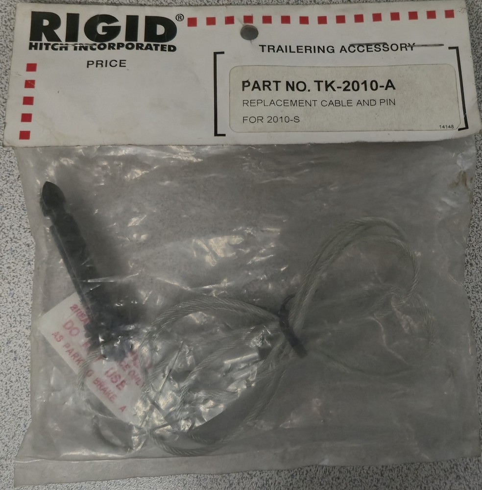 GENUINE RIGID TRAILER CABLE & PIN # TK2010A