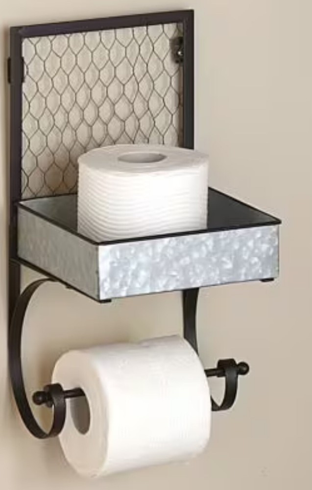 Galvanized Toilet Paper Holder