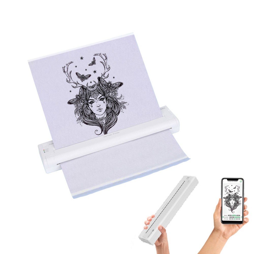USB Tattoos Printer Thermal Tattoos Pattern Stencil Machine APP One-click NIEY