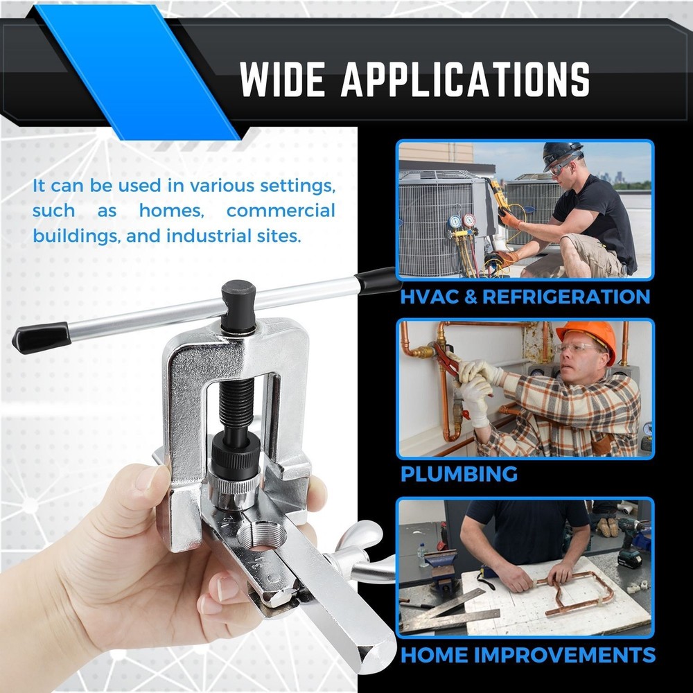 45 Degree Traditional Extrusion Type Flaring & Swaging Tool Kit W/ Carrying Case