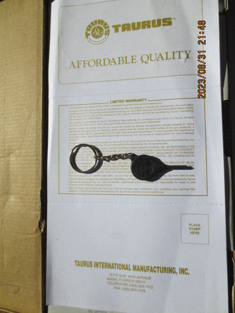 TAURUS ORIGINAL BOX