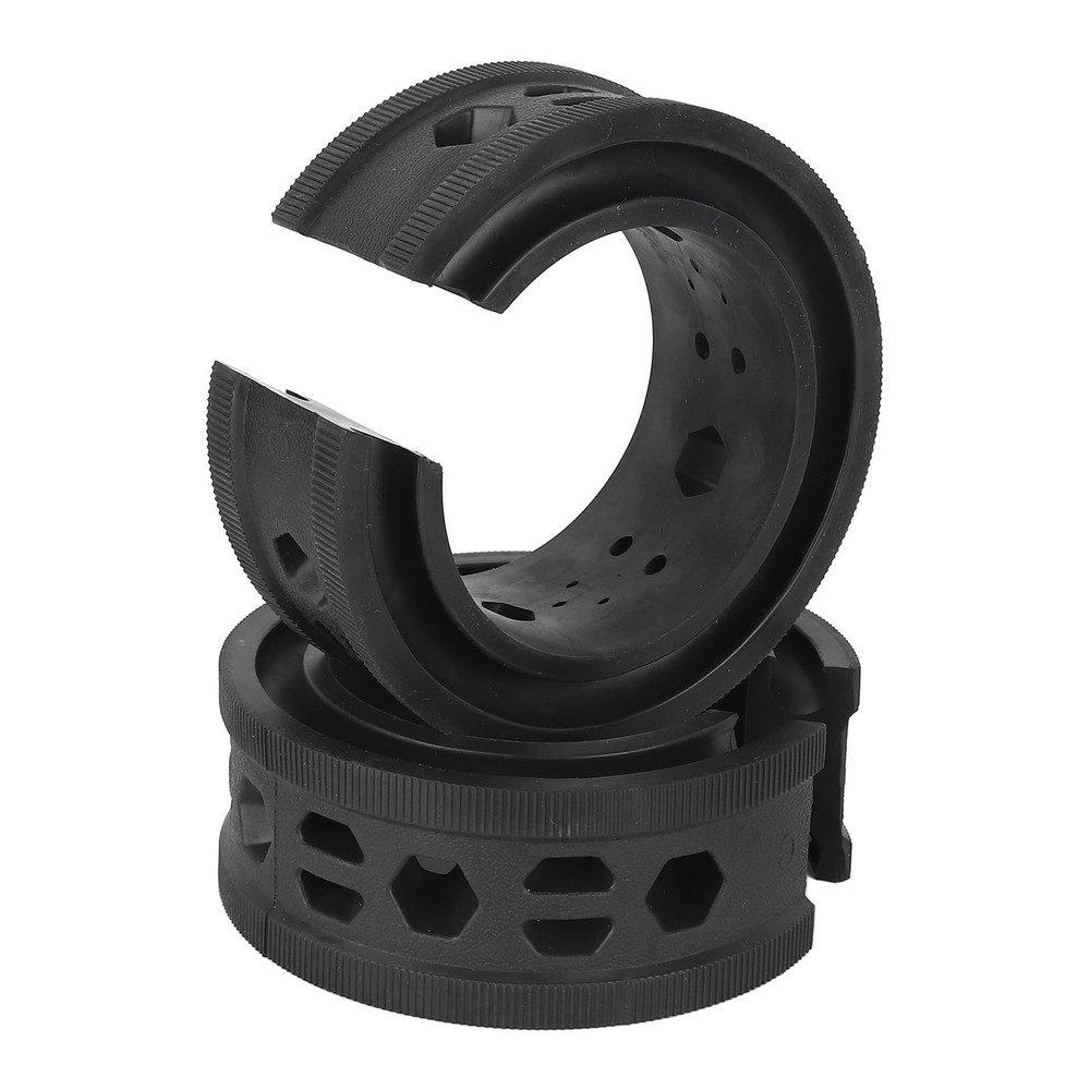 2PCS Car Coil Spring Buffer Rubber, Universal Shock normal, Black