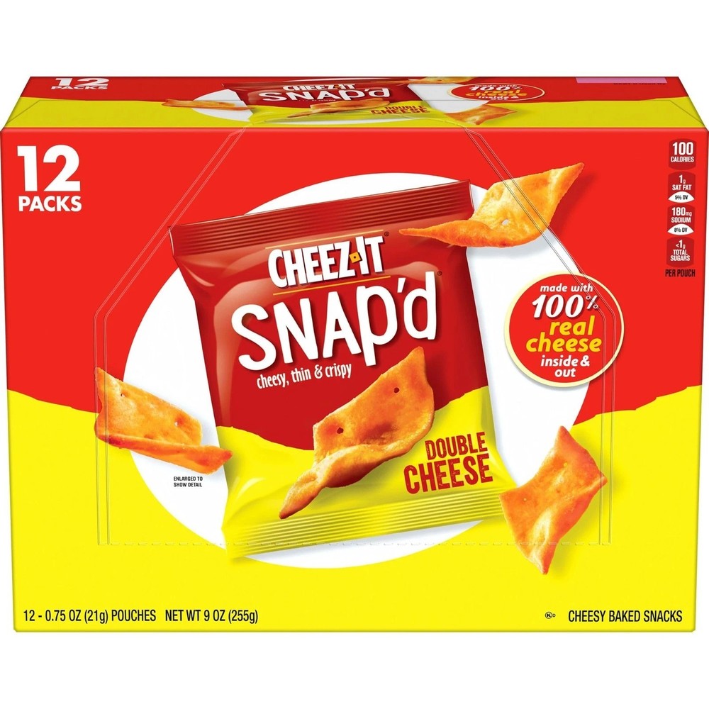 Cheese Crisps , 12 Pack 0.75oz Thin Crispy Lunch Snacks