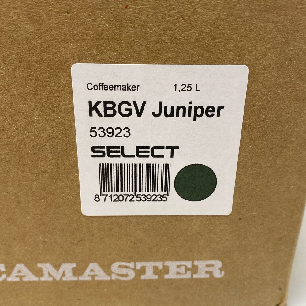 Technivorm Moccamaster KBGV Select Juniper 10-Cup Coffee Maker 1.25L