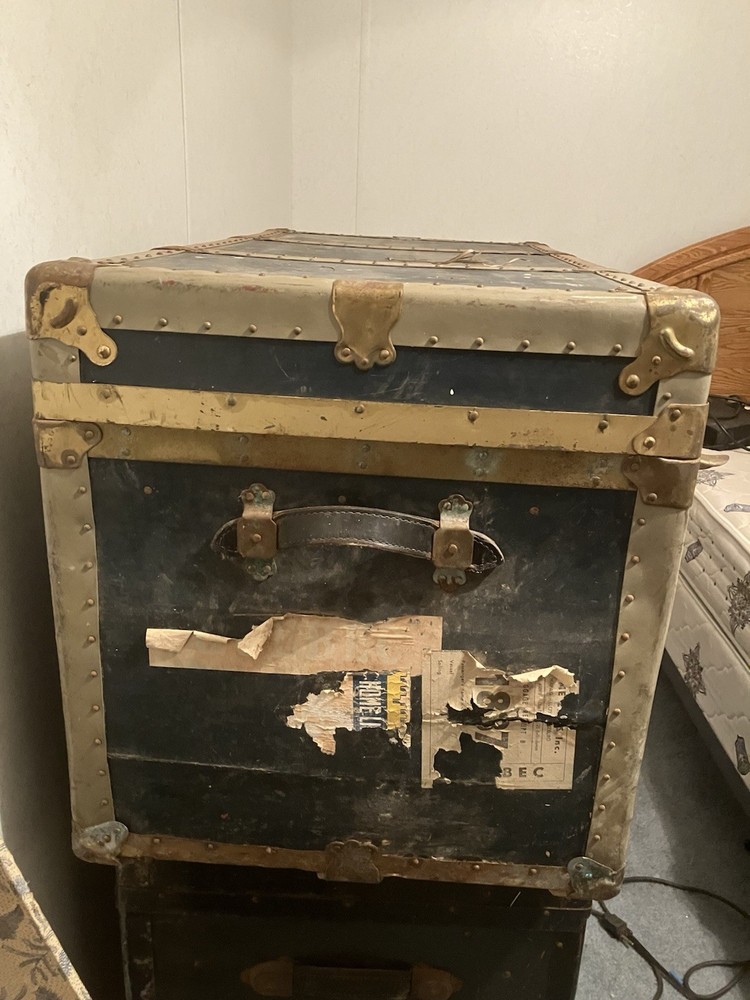 Vintage Steamer Trunk 1887
